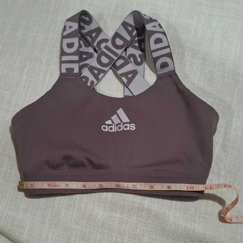 Adidas Lavender Cross-Back Sports Bra - Picture 6 of 7